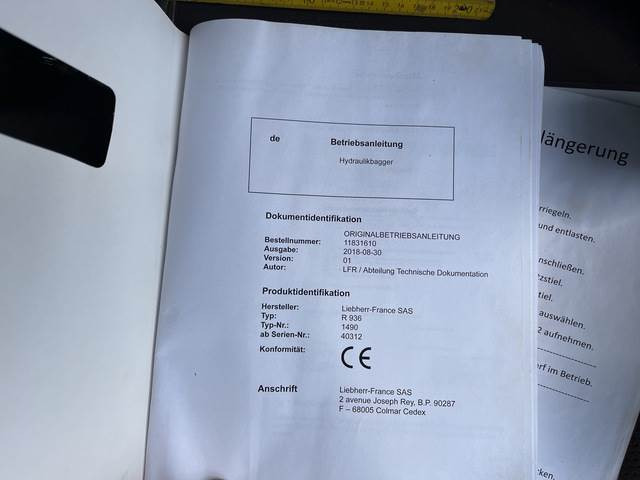 Excavadora de cadenas Liebherr R936LC: foto 22 Excavadora de cadenas Liebherr R936LC: foto 22