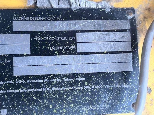 Komatsu HD605-7EO - Dúmper rígido: foto 5 Komatsu HD605-7EO - Dúmper rígido: foto 5