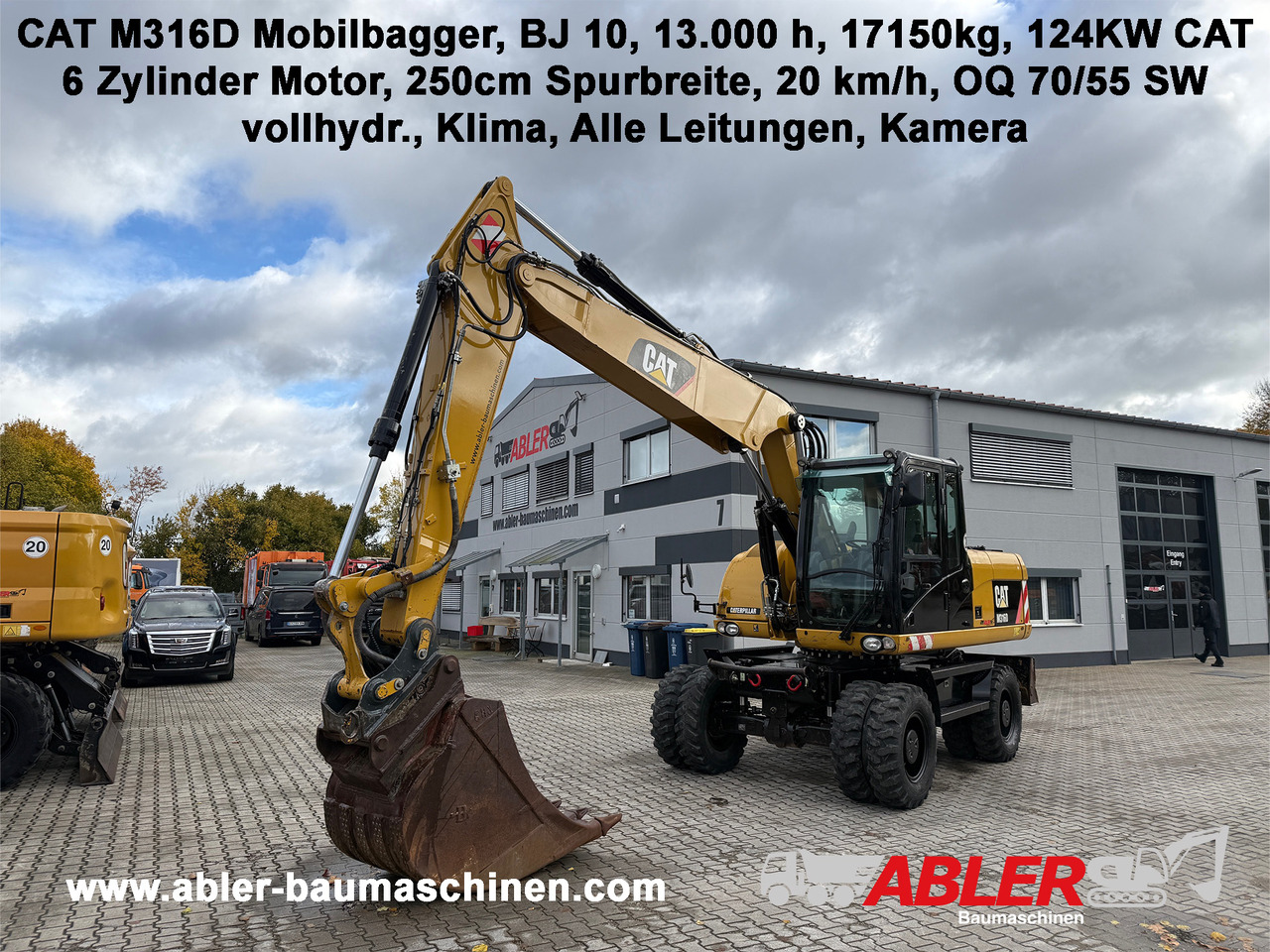 CATERPILLAR M316D Mobilbagger OQ 70/55 Klima - Excavadora: foto 1 CATERPILLAR M316D Mobilbagger OQ 70/55 Klima - Excavadora: foto 1