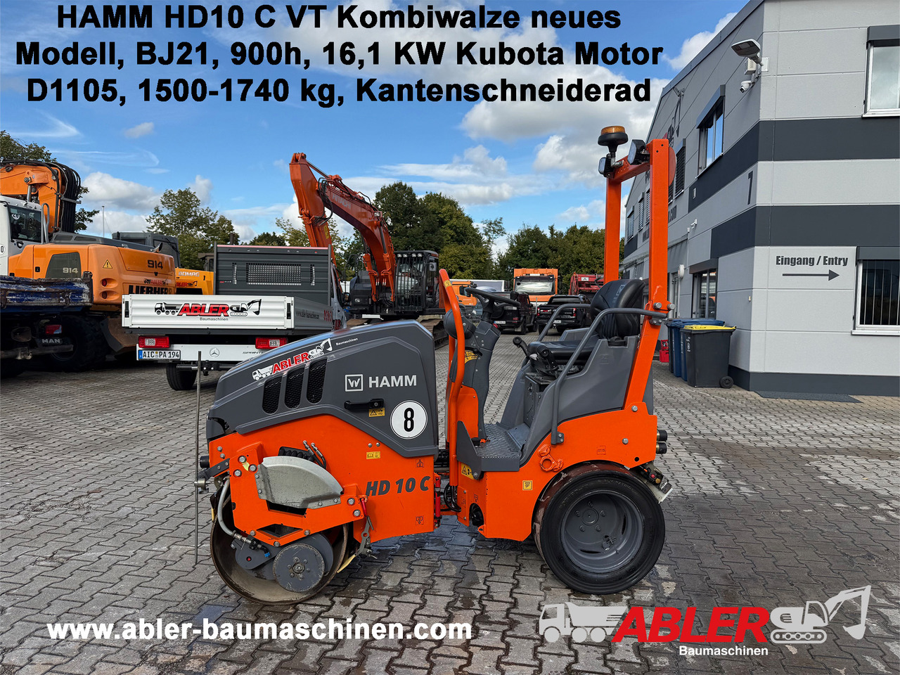 Hamm HD10 C VT Kombiwalze neues Modell 900h! - Compactador mixto: foto 1 Hamm HD10 C VT Kombiwalze neues Modell 900h! - Compactador mixto: foto 1