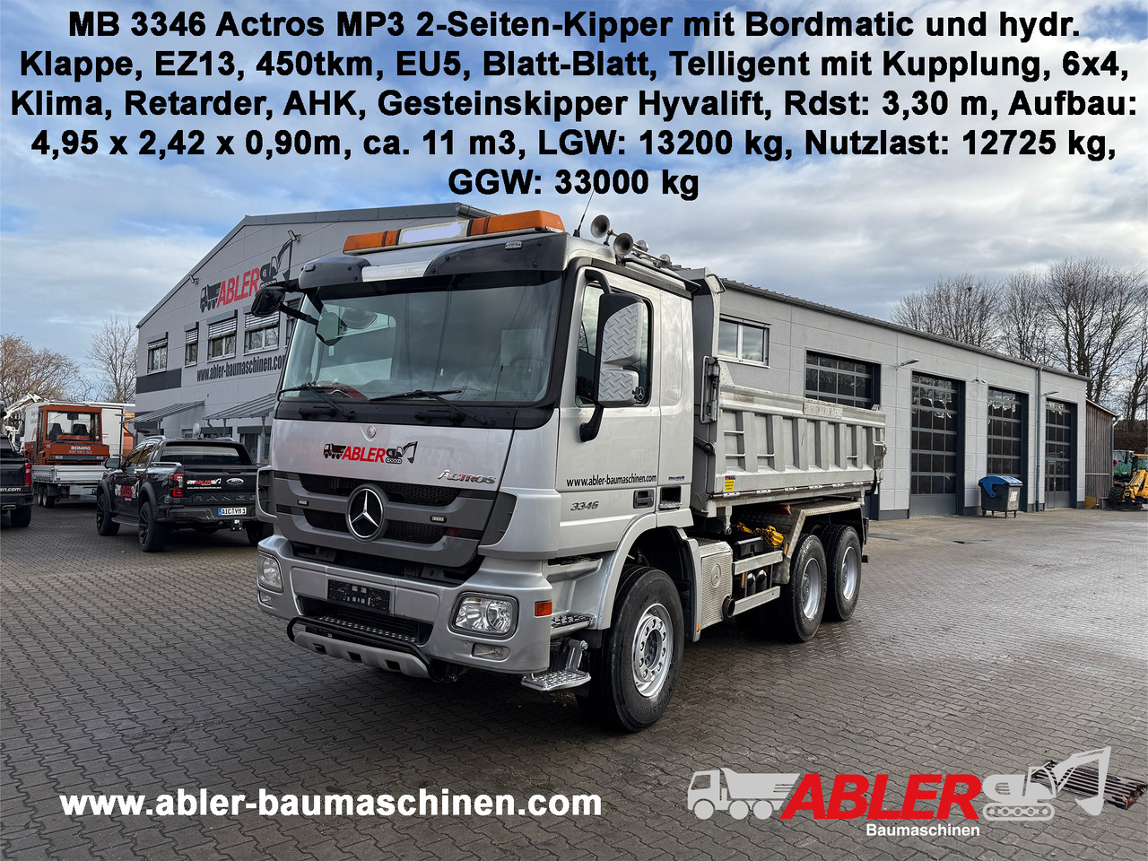 Camión volquete Mercedes-Benz 3346 Actros MP3 2-Seiten Kipper Bordmatic Klima Retarder: foto 1