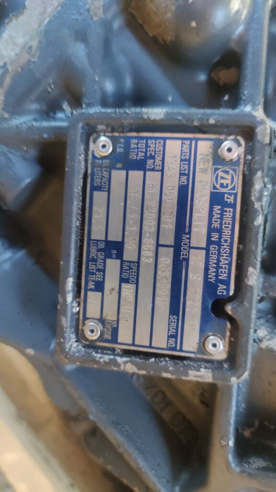 ZF 16s2221 MAN TGA, TGX truck - Caja de cambios para Camión: foto 4 ZF 16s2221 MAN TGA, TGX truck - Caja de cambios para Camión: foto 4