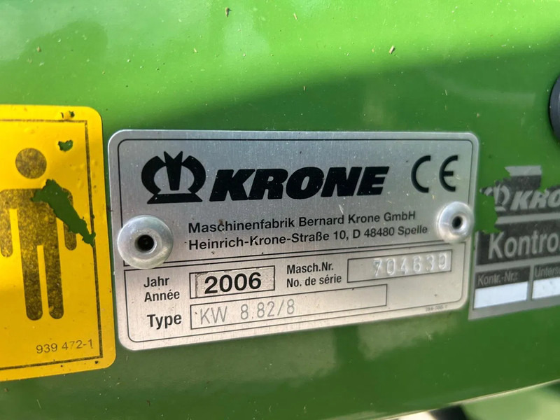 Henificadora Krone KW 8.82/8 Schudder 8 elements Schudder: foto 10 Henificadora Krone KW 8.82/8 Schudder 8 elements Schudder: foto 10