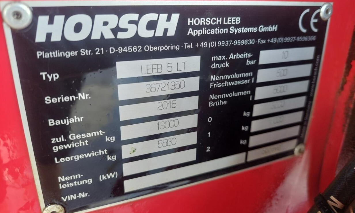Pulverizador arrastrado Horsch Leeb 5 LT - 30m: foto 15