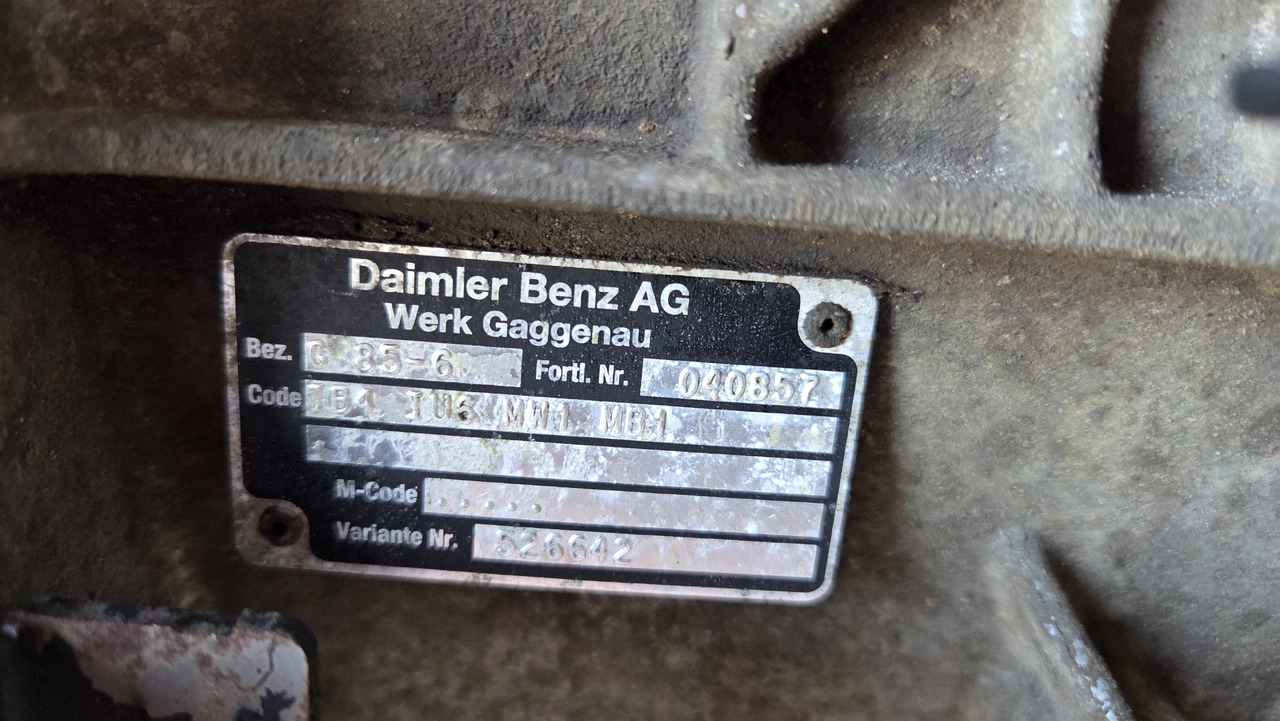 MERCEDES-BENZ GEARBOX G 85-6 - Caja de cambios: foto 2 MERCEDES-BENZ GEARBOX G 85-6 - Caja de cambios: foto 2