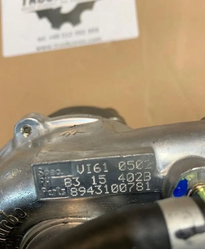 Nowa Turbosprężarka VI61 8943100781 Isuzu / Opel 1.5 TD 67 KM Co 8943100781 for car - Turbocompresor para Coche: foto 3 Nowa Turbosprężarka VI61 8943100781 Isuzu / Opel 1.5 TD 67 KM Co 8943100781 for car - Turbocompresor para Coche: foto 3