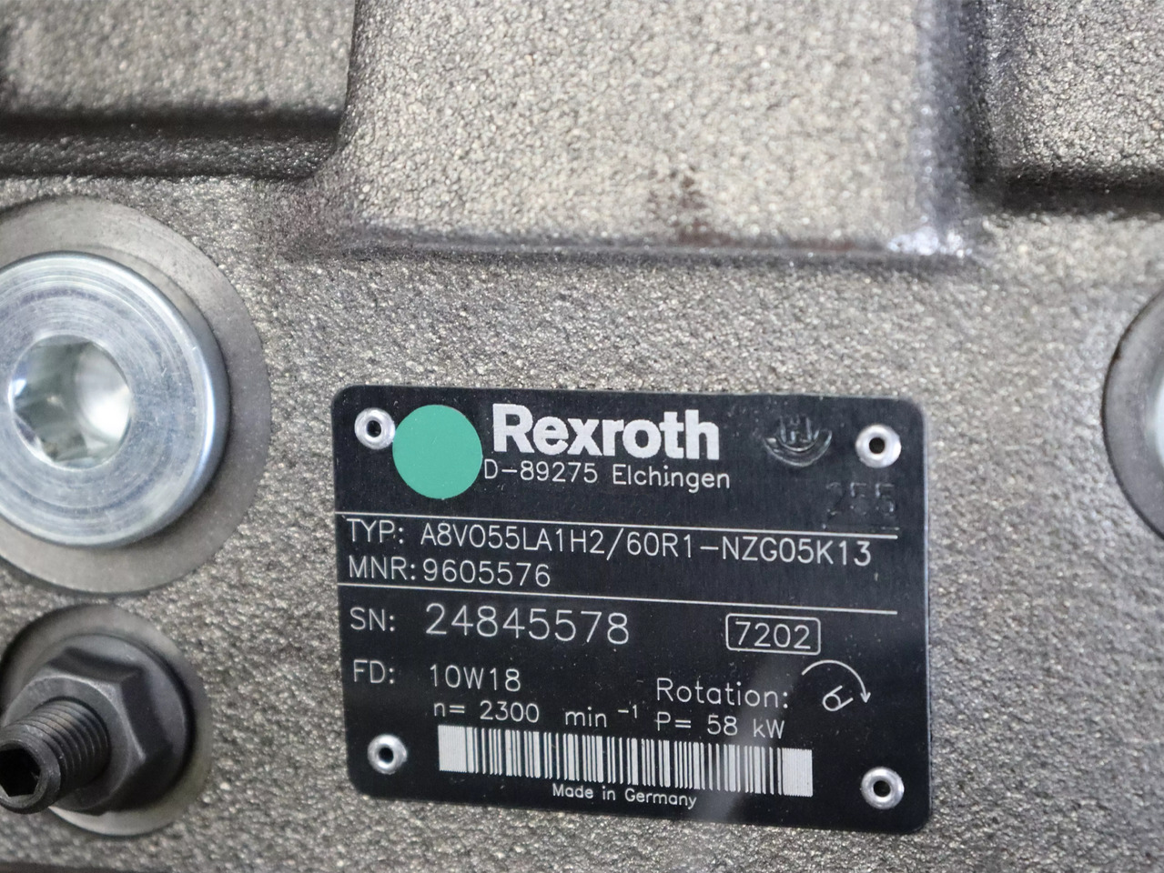 REXROTH A8VO55LA1H2/60R1-NZG05K13 - Bomba hidráulica para Equipo de manutención: foto 4 REXROTH A8VO55LA1H2/60R1-NZG05K13 - Bomba hidráulica para Equipo de manutención: foto 4