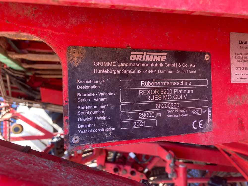 Grimme Grimme Rexor 620 Self-Propelled Sugarbeet Harvester - Equipo para trabajo del suelo: foto 2 Grimme Grimme Rexor 620 Self-Propelled Sugarbeet Harvester - Equipo para trabajo del suelo: foto 2