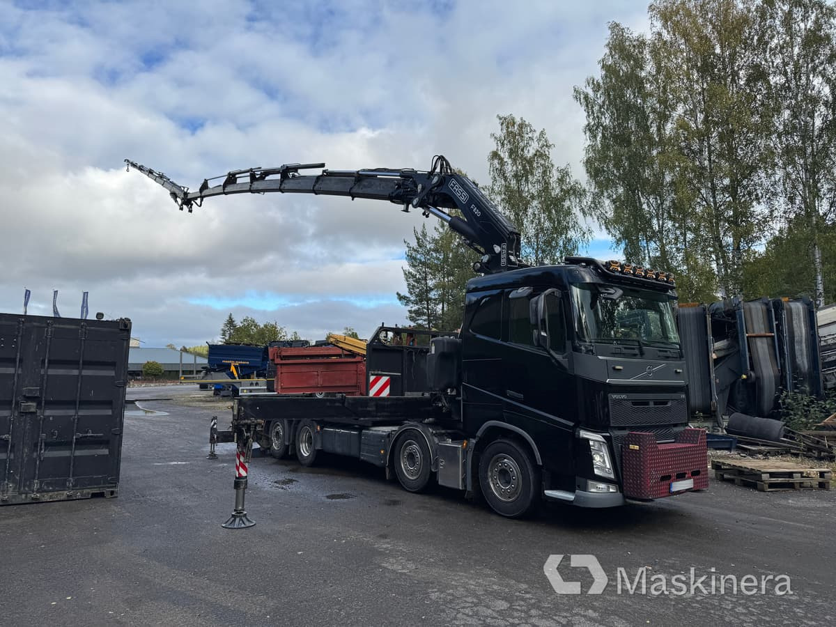 Bodbil Volvo FH 82F med Fassi F820 kran & jib - Camión caja abierta, Camión grúa: foto 3 Bodbil Volvo FH 82F med Fassi F820 kran & jib - Camión caja abierta, Camión grúa: foto 3