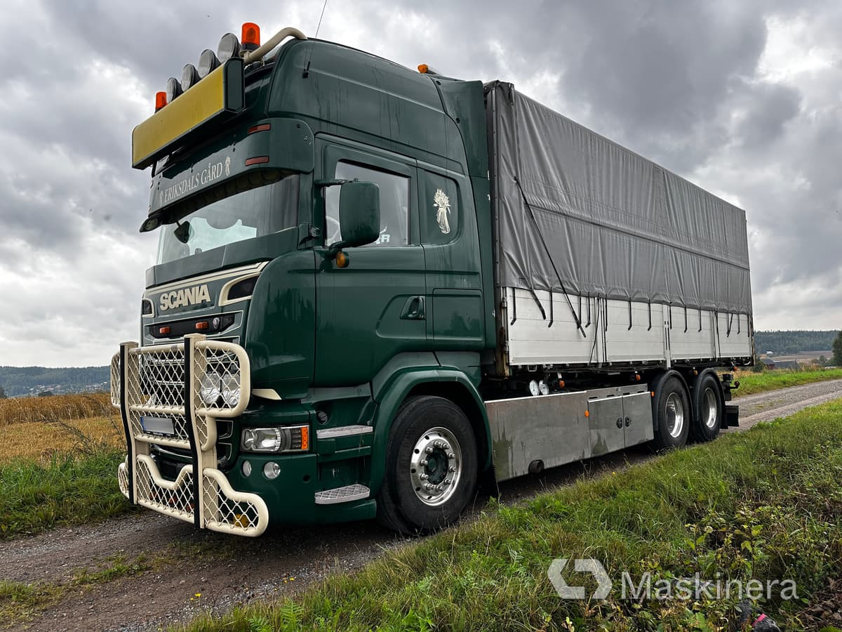 Spannmålsbil Scania R580 - Camión lona: foto 1 Spannmålsbil Scania R580 - Camión lona: foto 1