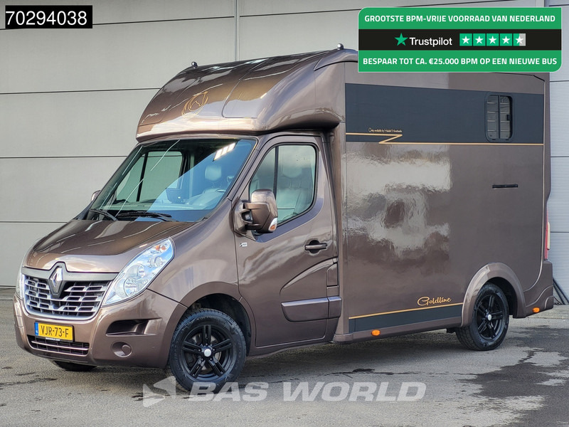 Renault Master 130pk Paardenwagen Hengstenuitvoeren Trekhaak Airco Euro6 Horsetruck Veewagen Horse 14m3 Airco Trekhaak - Furgoneta: foto 1 Renault Master 130pk Paardenwagen Hengstenuitvoeren Trekhaak Airco Euro6 Horsetruck Veewagen Horse 14m3 Airco Trekhaak - Furgoneta: foto 1