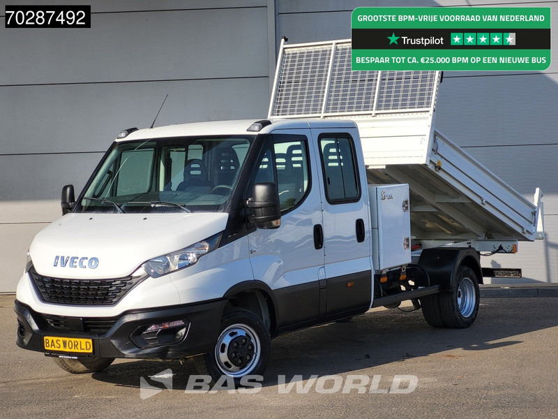 Iveco Daily 35C16 3.0L Kipper met Kist Dubbel Cabine Dubbellucht 3,5t Trekhaak Navi Airco Cruise Camera Euro6 Tipper Benne Kieper 2m3 Airco - Furgoneta basculante: foto 1 Iveco Daily 35C16 3.0L Kipper met Kist Dubbel Cabine Dubbellucht 3,5t Trekhaak Navi Airco Cruise Camera Euro6 Tipper Benne Kieper 2m3 Airco - Furgoneta basculante: foto 1
