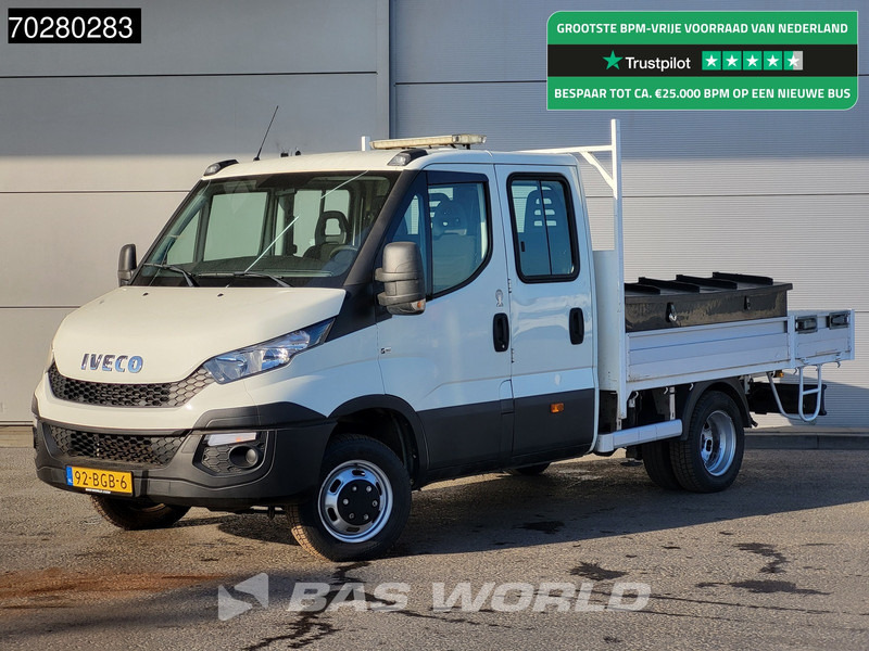 Iveco Daily 50C17 3,0L Automaat HIAB 017T-2 DC Open laadbak Kraan Dubbellucht Airco Euro6 Pickup Crane Kraanwagen Pritsche Airco Dubbel cabi - Furgoneta caja abierta: foto 1 Iveco Daily 50C17 3,0L Automaat HIAB 017T-2 DC Open laadbak Kraan Dubbellucht Airco Euro6 Pickup Crane Kraanwagen Pritsche Airco Dubbel cabi - Furgoneta caja abierta: foto 1