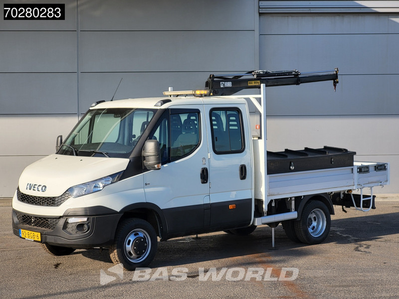 Iveco Daily 50C17 3,0L Automaat HIAB 017T-2 DC Open laadbak Kraan Dubbellucht Airco Euro6 Pickup Crane Kraanwagen Pritsche Airco Dubbel cabi - Furgoneta caja abierta: foto 2 Iveco Daily 50C17 3,0L Automaat HIAB 017T-2 DC Open laadbak Kraan Dubbellucht Airco Euro6 Pickup Crane Kraanwagen Pritsche Airco Dubbel cabi - Furgoneta caja abierta: foto 2