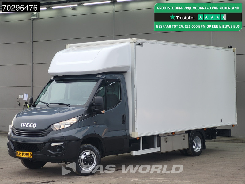 Iveco Daily 50C18 3.0L Automaat 3,5t Trekhaak Bakwagen Zijdeur Achterdeuren 180PK 5tons Navi Standkachel Euro6 Meubelbak Koffer Trekhaak - Furgoneta caja cerrada: foto 1 Iveco Daily 50C18 3.0L Automaat 3,5t Trekhaak Bakwagen Zijdeur Achterdeuren 180PK 5tons Navi Standkachel Euro6 Meubelbak Koffer Trekhaak - Furgoneta caja cerrada: foto 1