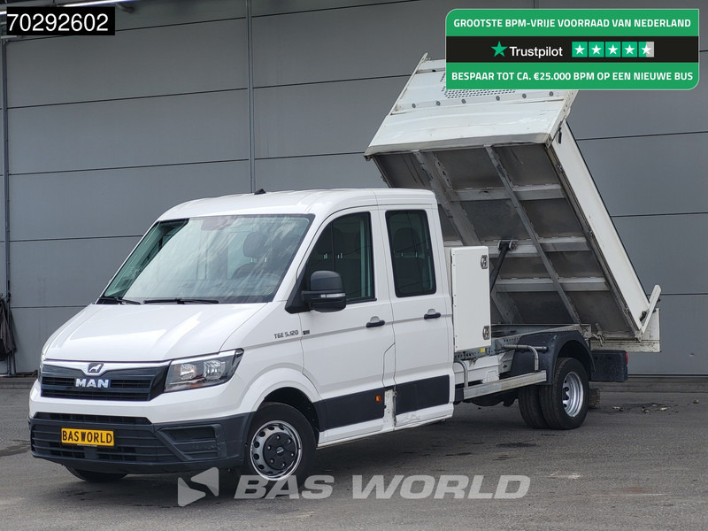 MAN TGE 5.120 Dubbel Cabine Kipper Trekhaak Navi Airco Cruise Camera Euro6 Tipper Benne Kieper 2m3 Airco Trekhaak Cruise control - Furgoneta basculante: foto 1 MAN TGE 5.120 Dubbel Cabine Kipper Trekhaak Navi Airco Cruise Camera Euro6 Tipper Benne Kieper 2m3 Airco Trekhaak Cruise control - Furgoneta basculante: foto 1