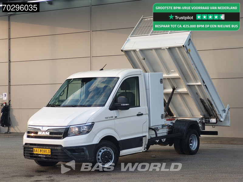 MAN TGE 5.120 Kipper met Kist Dubbellucht 3,5t Trekhaak Navi Airco Cruise Camera Euro6 Kieper Tipper Benne Airco Trekhaak Cruise control - Furgoneta basculante: foto 1 MAN TGE 5.120 Kipper met Kist Dubbellucht 3,5t Trekhaak Navi Airco Cruise Camera Euro6 Kieper Tipper Benne Airco Trekhaak Cruise control - Furgoneta basculante: foto 1