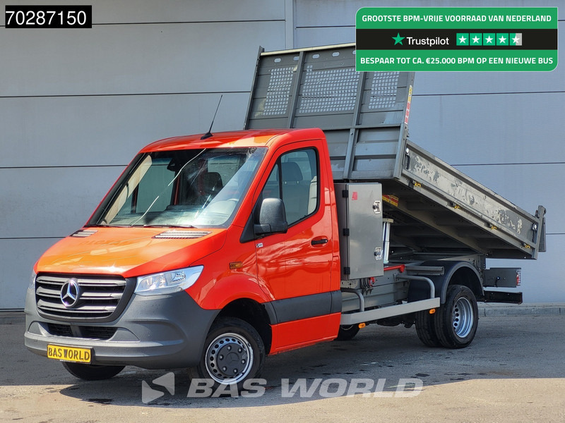 Mercedes-Benz Sprinter 514 CDI Kipper met Kist Dubbellucht 3,5t Trekhaak Airco Cruise Euro6 Tipper Benne Kieper 2m3 Airco Trekhaak Cruise control - Furgoneta basculante: foto 1 Mercedes-Benz Sprinter 514 CDI Kipper met Kist Dubbellucht 3,5t Trekhaak Airco Cruise Euro6 Tipper Benne Kieper 2m3 Airco Trekhaak Cruise control - Furgoneta basculante: foto 1