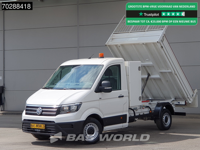 Volkswagen Crafter 140pk Kipper met Kist Trekhaak Airco Euro6 Kipper Tipper Benne Airco Trekhaak - Furgoneta basculante: foto 1 Volkswagen Crafter 140pk Kipper met Kist Trekhaak Airco Euro6 Kipper Tipper Benne Airco Trekhaak - Furgoneta basculante: foto 1