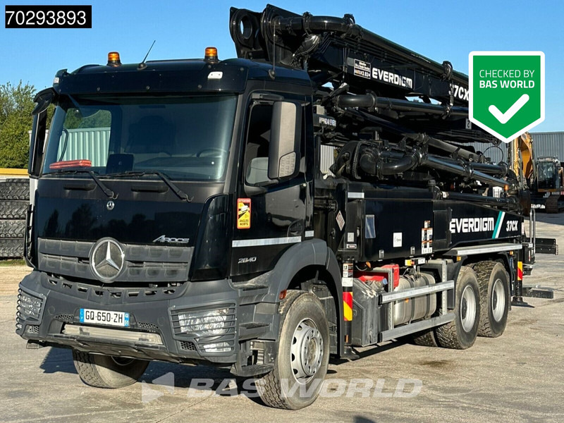 Mercedes-Benz Arocs 2840 Arocs 6X4 Unused! Everdigm 37CX-5 concrete pump Steel Suspension Automatic Euro 6 - Camión bomba de hormigón: foto 1 Mercedes-Benz Arocs 2840 Arocs 6X4 Unused! Everdigm 37CX-5 concrete pump Steel Suspension Automatic Euro 6 - Camión bomba de hormigón: foto 1