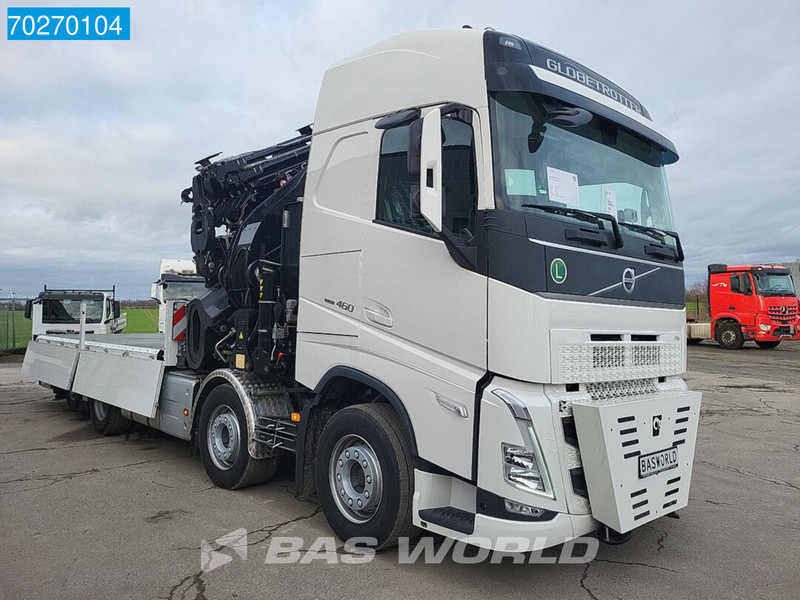 Camión caja abierta, Camión grúa nuevo Volvo FH 460 8X2 Effer 1000 9S + 6S Kran + Fly-Jib Liftachse VEB+ Euro 6: foto 18