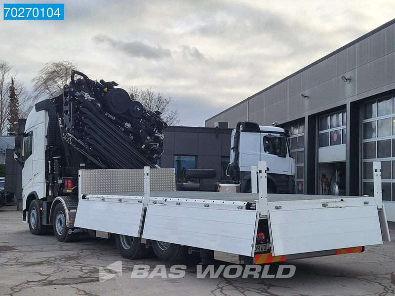 Camión caja abierta, Camión grúa nuevo Volvo FH 460 8X2 Effer 1000 9S + 6S Kran + Fly-Jib Liftachse VEB+ Euro 6: foto 17