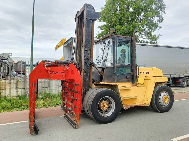 Hyster H 12.00 XL 12 ton heftruck met stenenklem forklift - Carretilla elevadora diésel: foto 1 Hyster H 12.00 XL 12 ton heftruck met stenenklem forklift - Carretilla elevadora diésel: foto 1