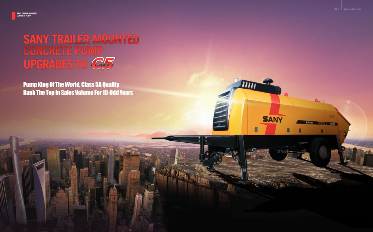 SANY 【ACHIEVE】TOP CONDITION!!! demo new low hours Sany Concrete Trailer Pump 2015 HBT6016C-5D - Bomba de hormigon estacionaria: foto 5 SANY 【ACHIEVE】TOP CONDITION!!! demo new low hours Sany Concrete Trailer Pump 2015 HBT6016C-5D - Bomba de hormigon estacionaria: foto 5