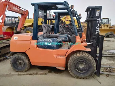Cheap 5 Ton Diesel Forklift Japanese Forklift Toyota Fd50 with 5m Lifting Height for Sale - Carretilla elevadora diésel: foto 1 Cheap 5 Ton Diesel Forklift Japanese Forklift Toyota Fd50 with 5m Lifting Height for Sale - Carretilla elevadora diésel: foto 1