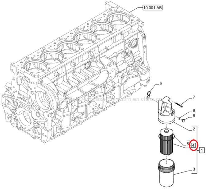 FPT IVECO CASE Cursor11 EURO 6 F3GFE613A B001 5801863562/5801690111 engine oil filter 84572228 - Filtro de aceite: foto 3 FPT IVECO CASE Cursor11 EURO 6 F3GFE613A B001 5801863562/5801690111 engine oil filter 84572228 - Filtro de aceite: foto 3