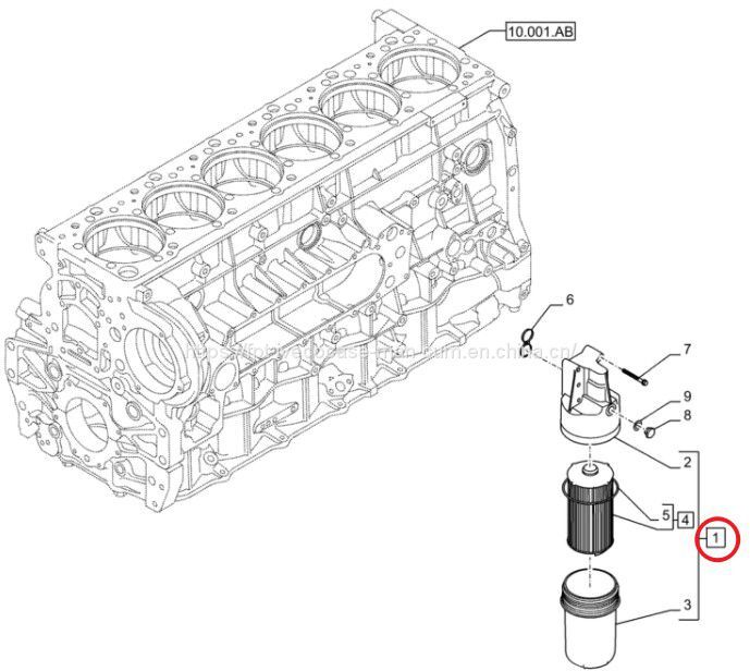 FPT IVECO CASE Cursor11 EURO 6 F3GFE613A B001 5801863562/5801690111 oil filter 5801779048 - Filtro de aceite: foto 3 FPT IVECO CASE Cursor11 EURO 6 F3GFE613A B001 5801863562/5801690111 oil filter 5801779048 - Filtro de aceite: foto 3