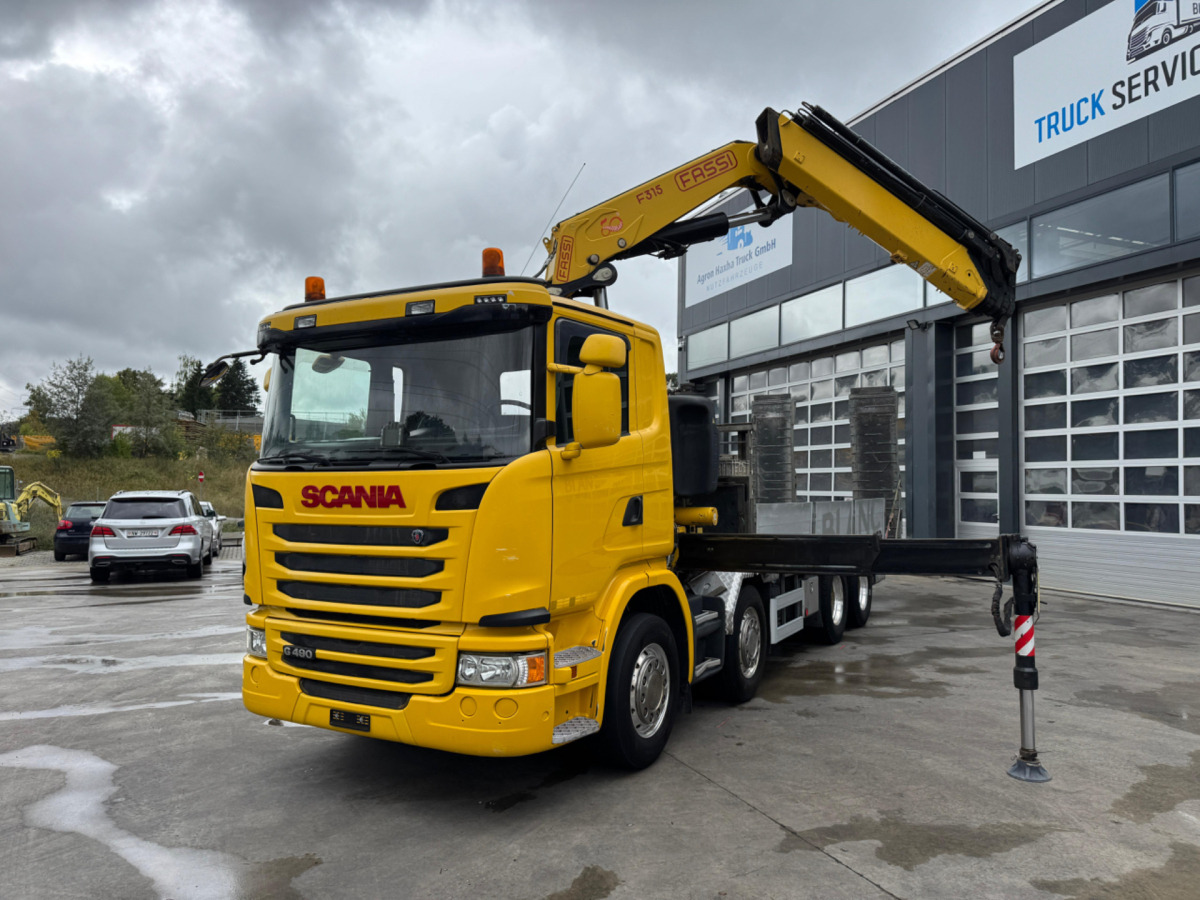 SCANIA G490 8x4 Fassi 315-5 Taxi - Camión grúa: foto 1 SCANIA G490 8x4 Fassi 315-5 Taxi - Camión grúa: foto 1