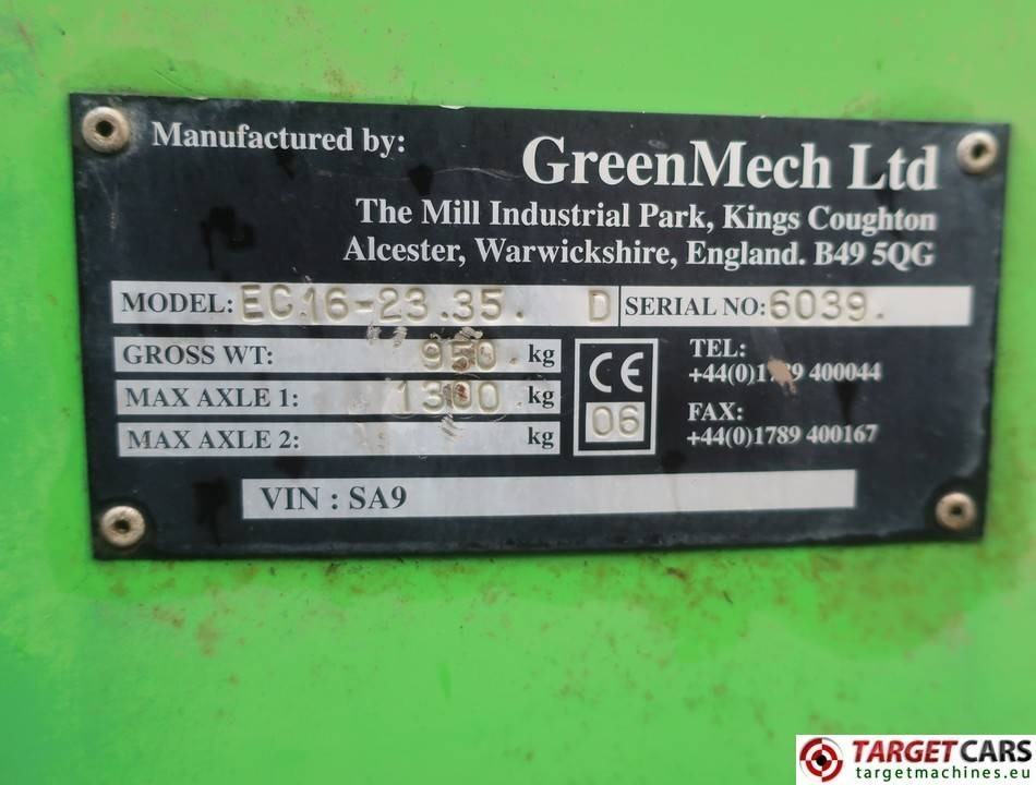 Trituradora de madera Greenmech Arborist EC16-23MT35 Diesel Wood Chipper 35HP: foto 10