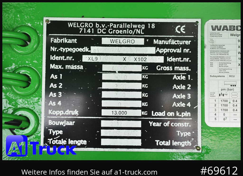Semirremolque silo HEITLING Welgro WSL-97-43-2  52m³, Futter, 8 Kammern: foto 7