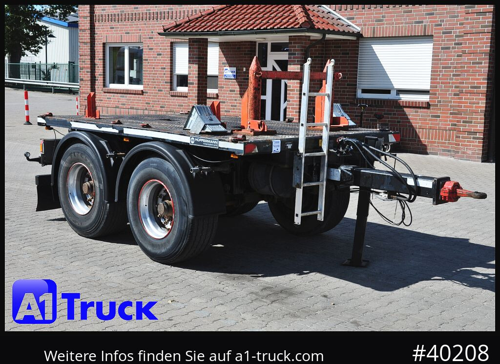 HUEFFERMANN HTA1800, Ballast, BPW Achsen, Luft, - Remolque plataforma/ Caja abierta: foto 1 HUEFFERMANN HTA1800, Ballast, BPW Achsen, Luft, - Remolque plataforma/ Caja abierta: foto 1