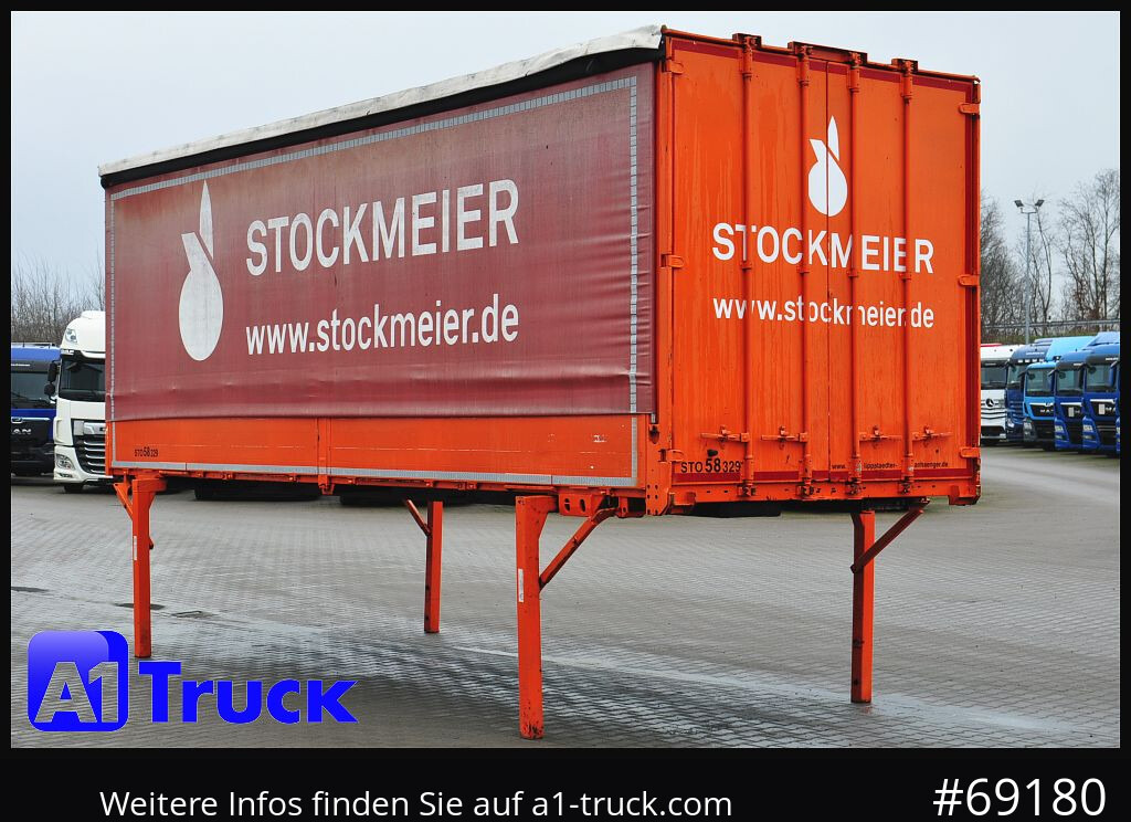 Toldo carrocería KRONE 7,45 BDF Wechselbrücke, Bordwand + Schiebeplane: foto 10