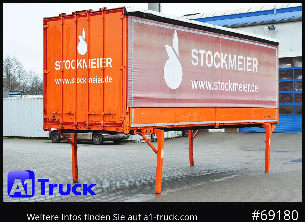 Toldo carrocería KRONE 7,45 BDF Wechselbrücke, Bordwand + Schiebeplane: foto 8