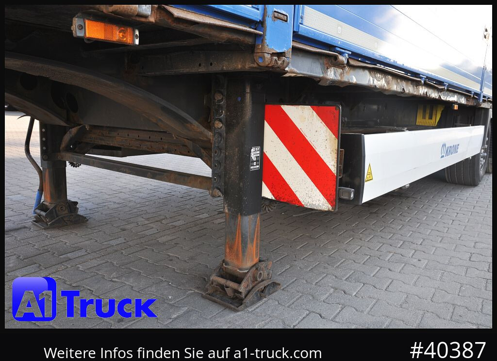 Semirremolque plataforma/ Caja abierta KRONE Mega, Pritsche, 1 Vorbesitzer, TÜV 01-2026, Staplerhalterung: foto 6
