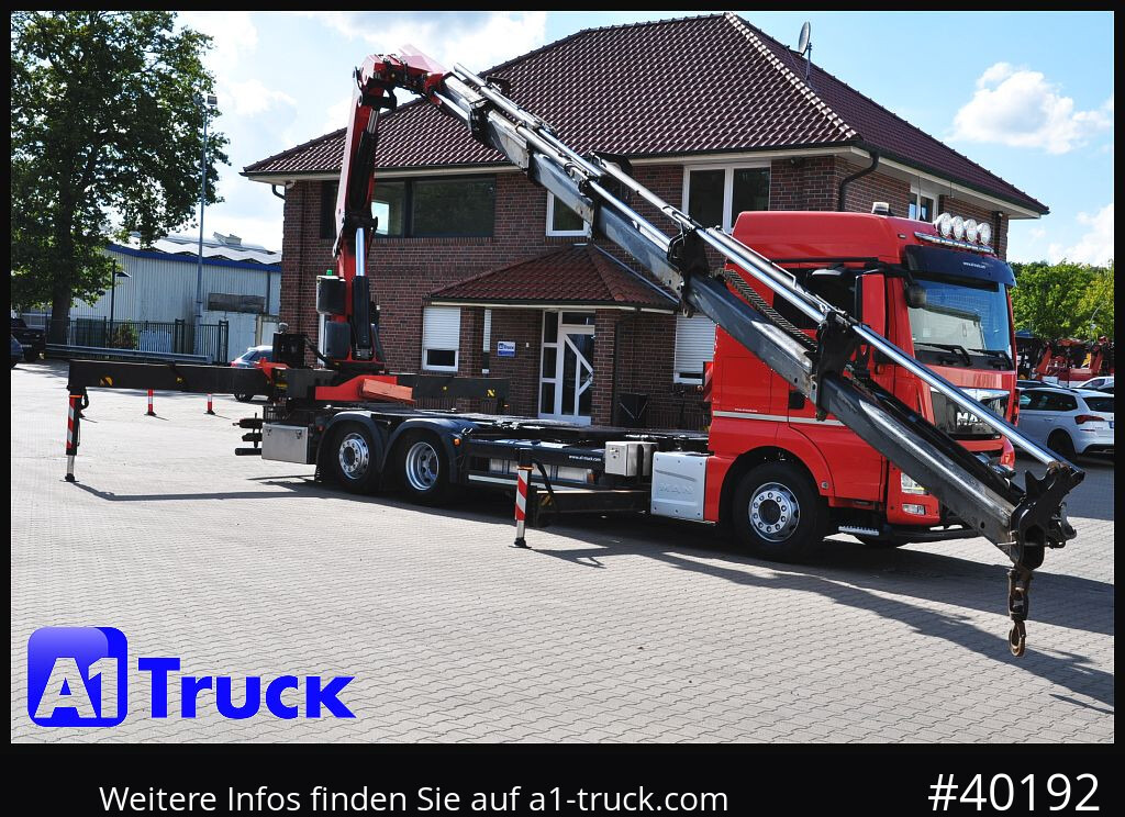 MAN TGX 26,460, PK53002-, Container Lift-Lenkachse, - Camión grúa: foto 1 MAN TGX 26,460, PK53002-, Container Lift-Lenkachse, - Camión grúa: foto 1
