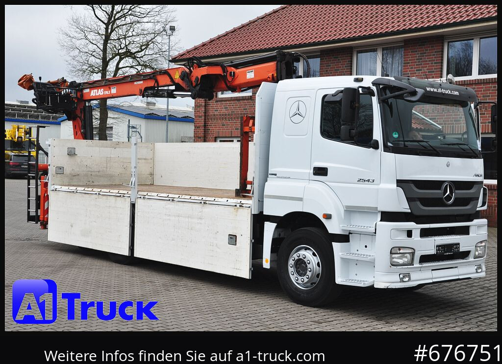 MERCEDES-BENZ Axor 2543, Atlas 170.2 Kran, Lift-Lenkachse, - Camión caja abierta, Camión grúa: foto 3 MERCEDES-BENZ Axor 2543, Atlas 170.2 Kran, Lift-Lenkachse, - Camión caja abierta, Camión grúa: foto 3