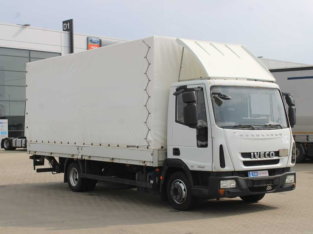 Iveco EUROCARGO 75E21, EURO 6, TAIL LIFT, SIDEWALLS - Camión lona: foto 2 Iveco EUROCARGO 75E21, EURO 6, TAIL LIFT, SIDEWALLS - Camión lona: foto 2