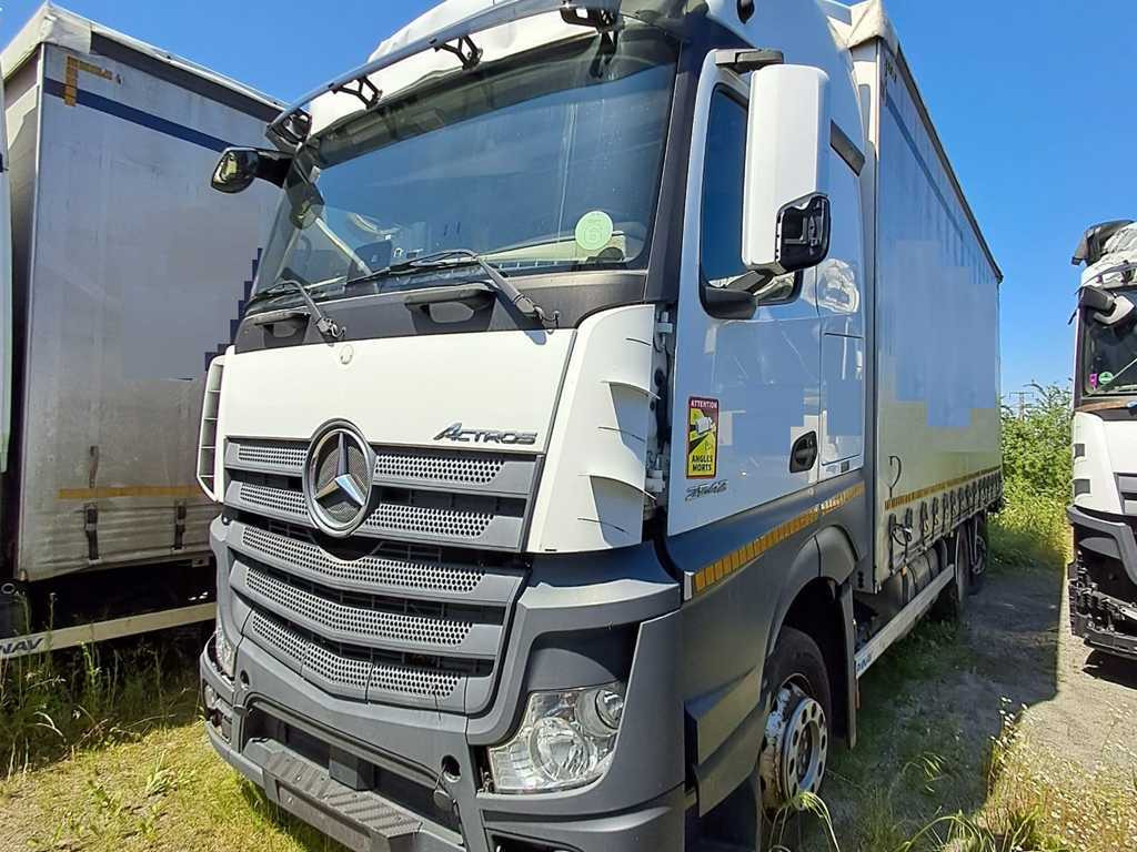 Mercedes-Benz Actros 2542, 6X2 + PANAV TVK18M - Camión lona: foto 1 Mercedes-Benz Actros 2542, 6X2 + PANAV TVK18M - Camión lona: foto 1