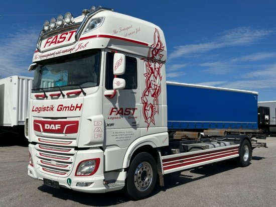 DAF XF 480 FA BDF SSC Euro 6, Bär Cargolift Falt, Retarder - Camión portacontenedore/ Intercambiable: foto 1 DAF XF 480 FA BDF SSC Euro 6, Bär Cargolift Falt, Retarder - Camión portacontenedore/ Intercambiable: foto 1