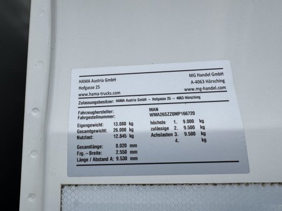 Camión volquete, Camión grúa MAN TGS 26.430 6x4 3-Seitenkipper,  HMF 2020K-RC Heckkran abnehmbar,: foto 10