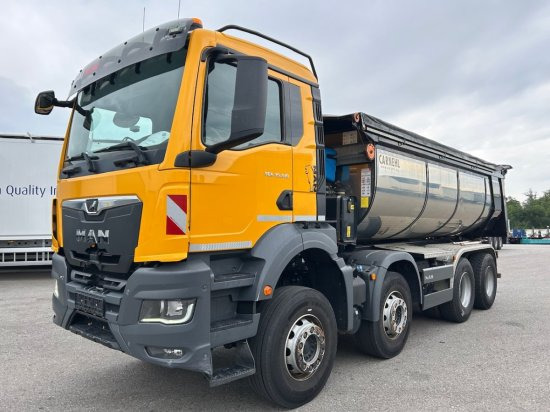 MAN TGS 35.510 8x4 Carnehl Muldenkipper, Thermomulde, Hardox - Camión volquete: foto 1 MAN TGS 35.510 8x4 Carnehl Muldenkipper, Thermomulde, Hardox - Camión volquete: foto 1