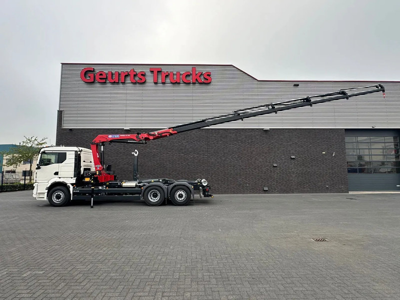 MAN TGS 26.520 6X4H-4 BL NEW MODEL + MEILLER HAAKARMSYSTEEM + HMF 2320 K6-RCS KRAAN/KRAN/CRANE/GRUA - Camión multibasculante, Camión grúa: foto 4 MAN TGS 26.520 6X4H-4 BL NEW MODEL + MEILLER HAAKARMSYSTEEM + HMF 2320 K6-RCS KRAAN/KRAN/CRANE/GRUA - Camión multibasculante, Camión grúa: foto 4