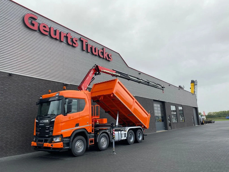 Scania R650 V8 NGS XT 8X4 + KIPPER + FASSI F275A.2.25 KRAAN/KRAN/CRANE/GRUA - Camión volquete, Camión grúa: foto 2 Scania R650 V8 NGS XT 8X4 + KIPPER + FASSI F275A.2.25 KRAAN/KRAN/CRANE/GRUA - Camión volquete, Camión grúa: foto 2