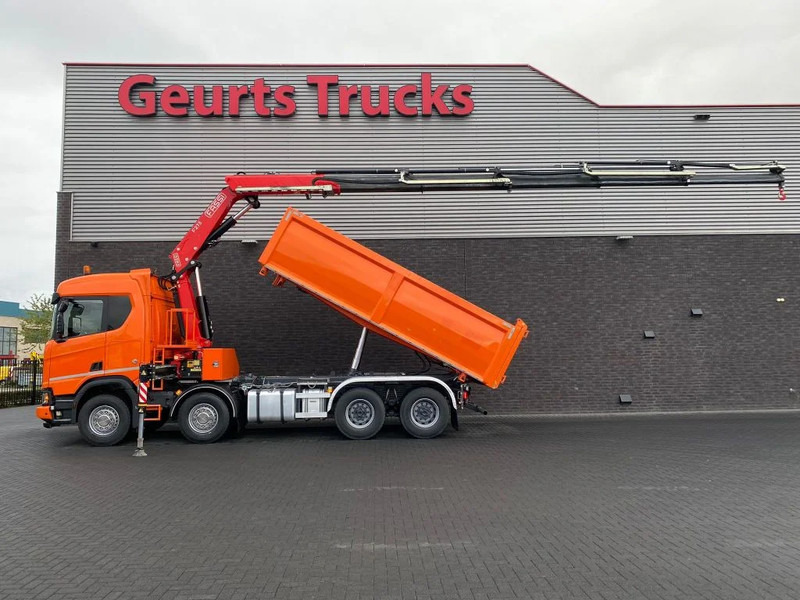 Scania R650 V8 NGS XT 8X4 + KIPPER + FASSI F275A.2.25 KRAAN/KRAN/CRANE/GRUA - Camión volquete, Camión grúa: foto 1 Scania R650 V8 NGS XT 8X4 + KIPPER + FASSI F275A.2.25 KRAAN/KRAN/CRANE/GRUA - Camión volquete, Camión grúa: foto 1