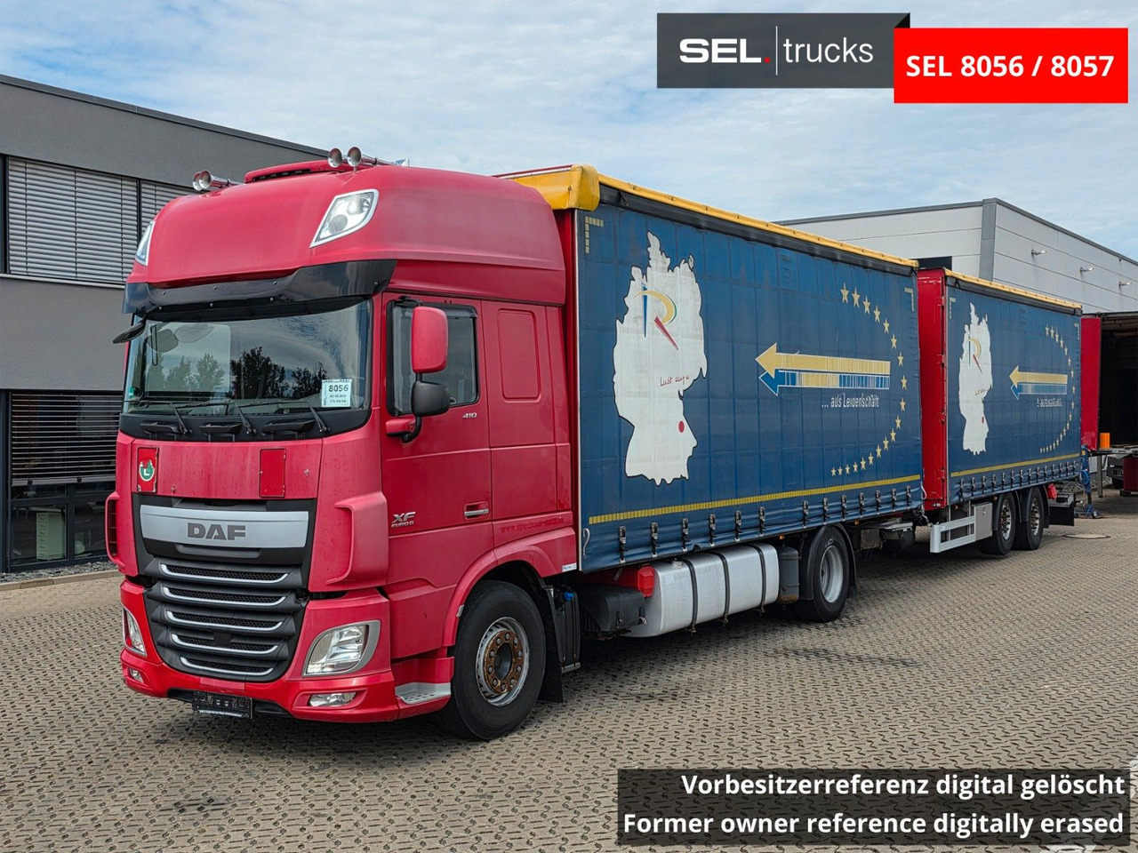 DAF XF 410 / ZF Intarder / Durchladezug - Camión lona: foto 1 DAF XF 410 / ZF Intarder / Durchladezug - Camión lona: foto 1