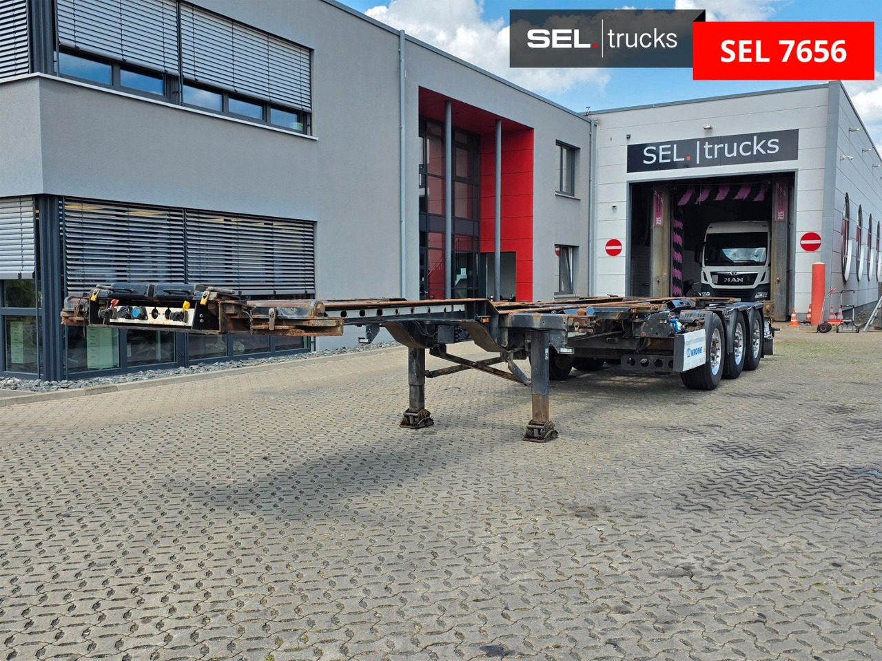 Krone SD / Teleskop / Alu-Felgen / Liftachse - Semirremolque portacontenedore/ Intercambiable: foto 1 Krone SD / Teleskop / Alu-Felgen / Liftachse - Semirremolque portacontenedore/ Intercambiable: foto 1